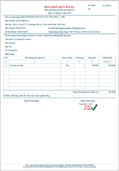 Hóa đơn điện tử Viettel